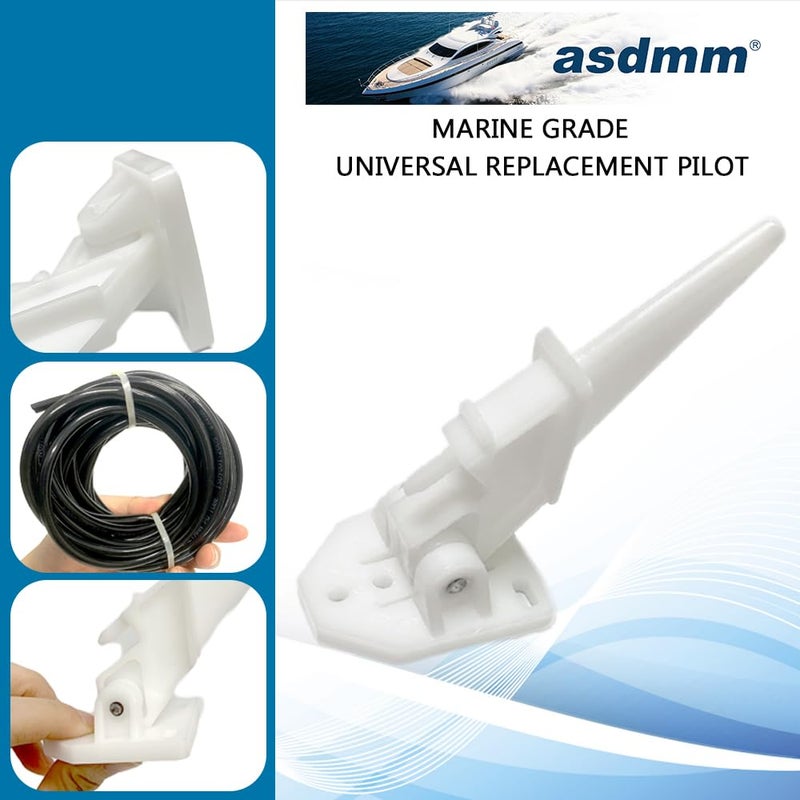 asdmm Marine Boat Speedometer Pitot Kit, Automatic Kick-up Tube Assembly Up to 80 MPH (Speedometer Pitot Kits) - Image 5